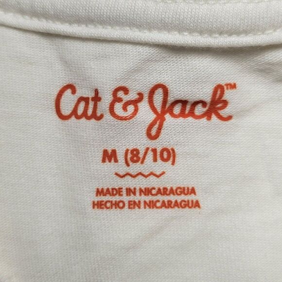 Cat & Jack White "I Have the Power" Short Sleeve Graphic T-Shirt Sz M - Picture 5 of 8